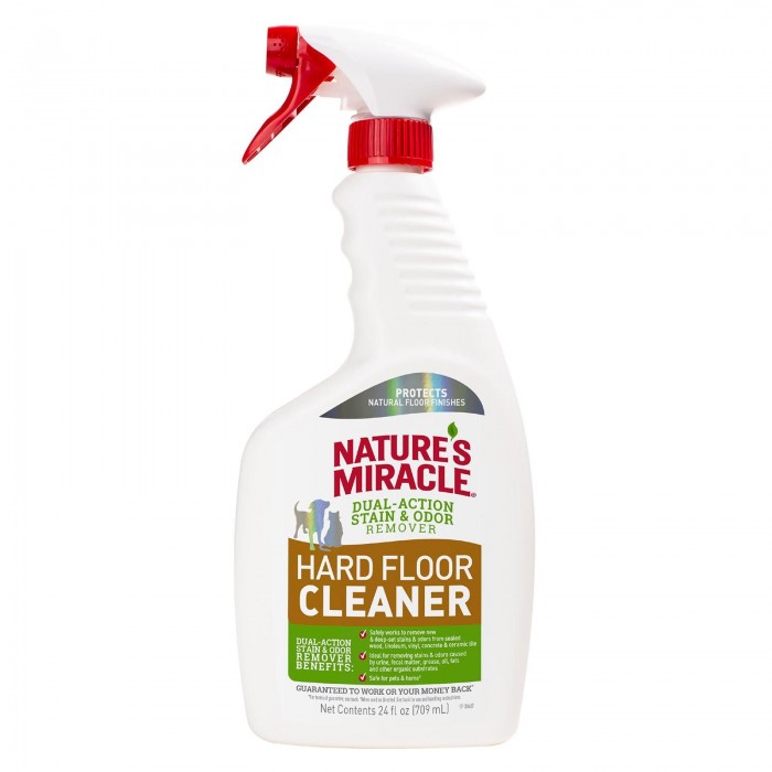 Nature's Miracle "Hard Floor Cleaner" засіб для видалення плям та неприємних запахів від тварин на підлогах 709 мл