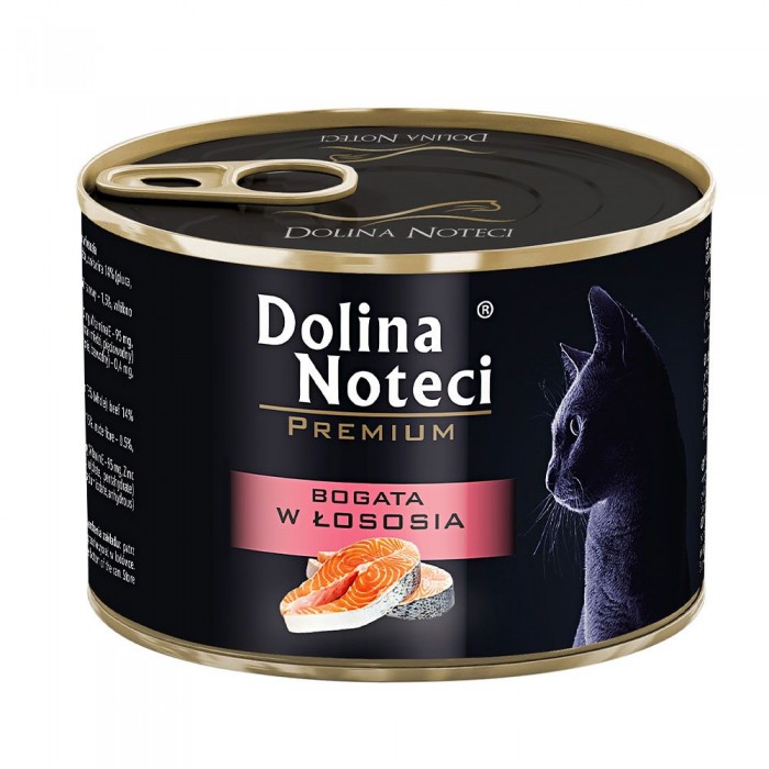 Dolina Noteci Premium влажный корм с лососем для кошек 185 г