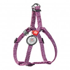 Collar WAUDOG Re-cotton шлея для котов и малых собак с QR-паспортом (фиолетовая) XS