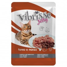 Vibrisse Jelly влажный корм для котов с тунцом и говядиной в желе 70 г