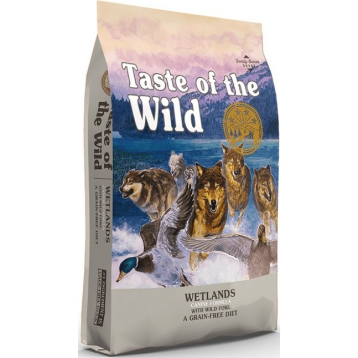 Taste of the Wild Wetlands Canine Formula сухой корм для собак с уткой и перепелом 2 кг