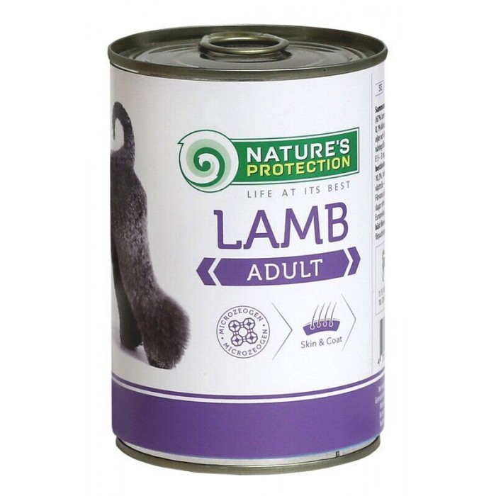 Nature's Protection Adult Lamb вологий корм для собак усіх порід з ягням 800 г*6шт.