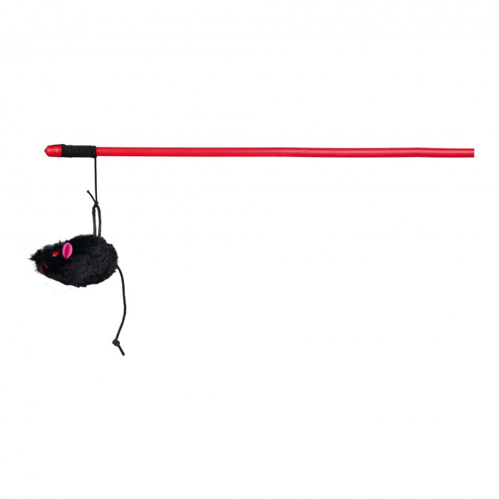 Trixie игрушка для кошек Удочка с мышкой плюшевой 50 см