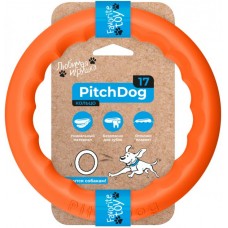 PitchDog игрушка для собак игровое кольцо (оранжевая) 17 см