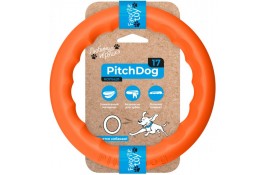 PitchDog іграшка для собак ігрове кільце (помаранчева) 17 см