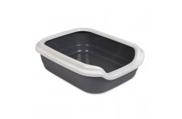 Comfort M туалет для кошек с бортиком серый 41х30х13,5 см