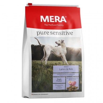 MERA Pure Sensitive Adult Lamb & Rice сухой корм для собак с ягненком и рисом 12,5 кг