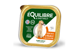 Equilibre & Instinct паштет для собак зрілого віку з м'ясом птиці і зеленим горошком 300г*9шт