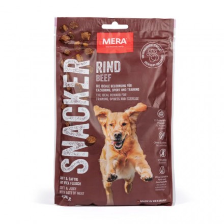 Mera snacker Rind лакомство для собак мягкие снеки с говядиной 200 г