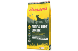 Josera Surf & Turf Junior сухий корм для цуценят середніх та великих порід з лососем та ягням 12,5 кг