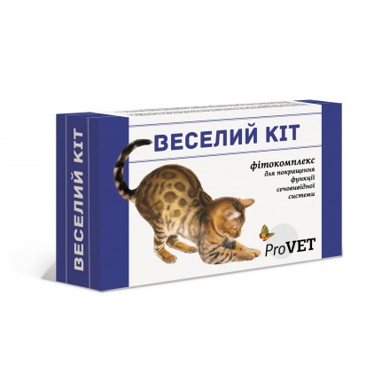 ProVET Веселый Кот фитокомплекс для поддержания мочевыделительной системы котов 20 мл