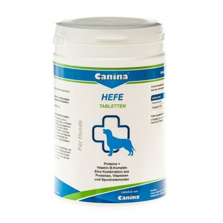 Canina Hefe дрожжевые таблетки для пищеварения с энзимами и ферментами для собак 800 г/992 таб.