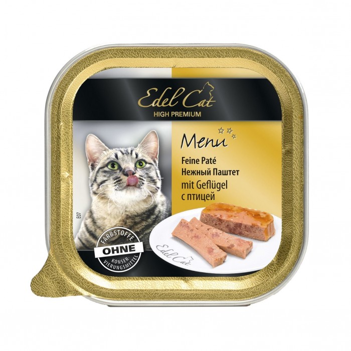 Edel Cat Паштет с птицей для кошек​ 100g