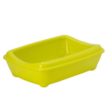 Moderna Mini туалет для котят с бортиком (лимонный) 42х31х13 см