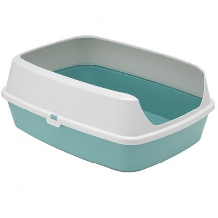 Moderna Maryloo туалет с бортиком для кошек (акварель) 50х38х16 см