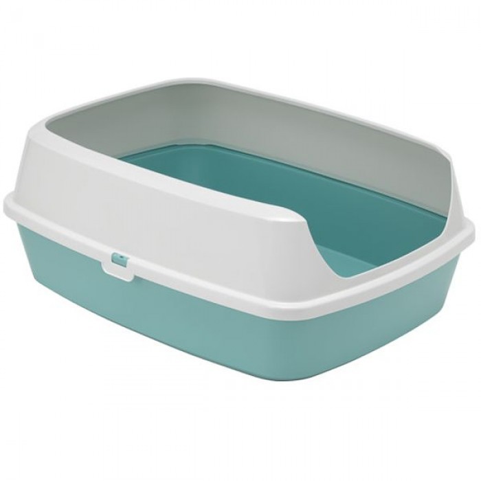 Moderna Maryloo туалет с бортиком для кошек (акварель) 50х38х16 см