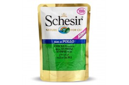 Schesir Kitten Chicken Fillet влажный корм для котят с курицей в желе 100 г