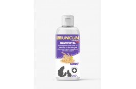 Unicum ORGANIC шампунь для кошек с пантенолом и экстрактом овса 200 мл.