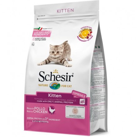 SCHESIR CAT KITTEN сухой корм для котят с курицей 1,5 кг