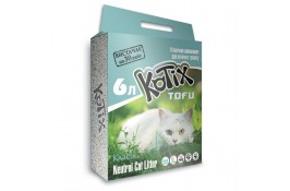 KOTIX TOFU Classic соевый наполнитель для кошек без аромата 6 л