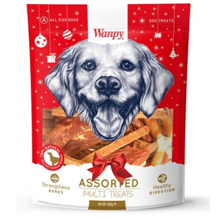 Wanpy Assorted Multi Treats ассорти из 4-х различных лакомств для собак 300 г