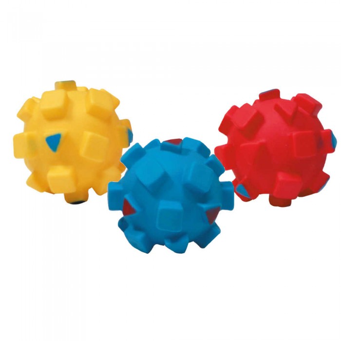 Croci игрушка для собак "Мяч с квадратами" с пищалкой 9 см