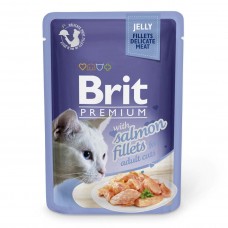 Brit Premium Cat pouch філе лосося в желе 85г*24шт