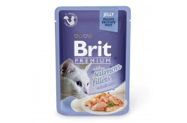 Brit Premium Cat pouch філе лосося в желе 85г*24шт