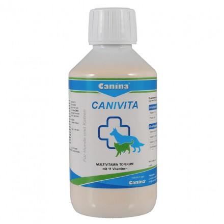 Canina Canivita мультивитаминная эмульсия для котов и собак 250 мл