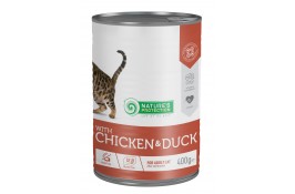Nature's Protection with Chicken & Duck вологий корм з куркою і качкою для стерилізованих котів 400 г*6шт.