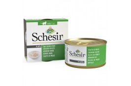 Schesir Chicken Fillets вологий корм для дорослих котів з куркою в желе 85 г