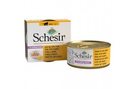 Schesir Tuna with Mango влажный корм для взрослых котов с тунцом и манго в соусе75 г