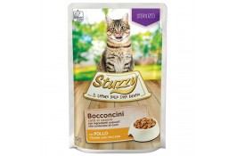 Stuzzy Cat Sterilized Chicken влажный корм для стерилизованных котов с курицей в соусе 85г*24шт