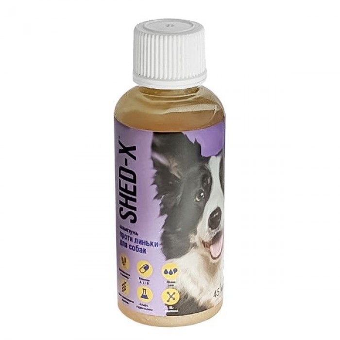 SynergyLabs Shed-X Shampoo шампунь против линьки для собак 45 мл