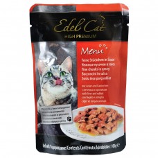 Edel Cat Кусочки с печенью и кроликом в соусе для кошек, пауч 100g