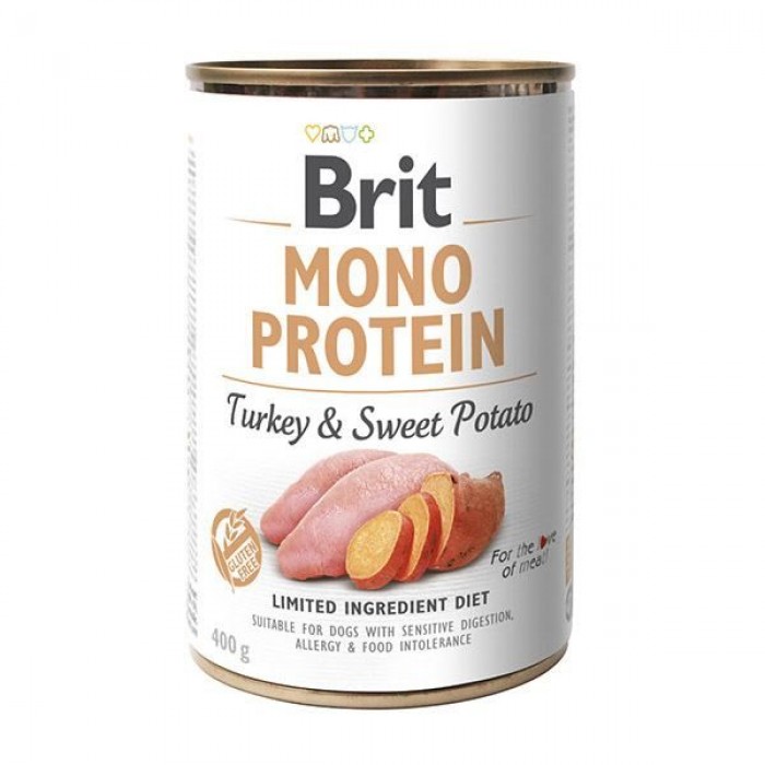 Brit Mono Protein Dog з індичкою та бататом 400 g