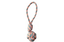 Croci Pastel игрушка для собак "Канатная груша с ручкой" (оранжевая) 40 см