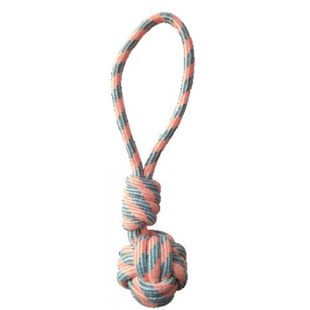 Croci Pastel игрушка для собак "Канатная груша с ручкой" (оранжевая) 40 см