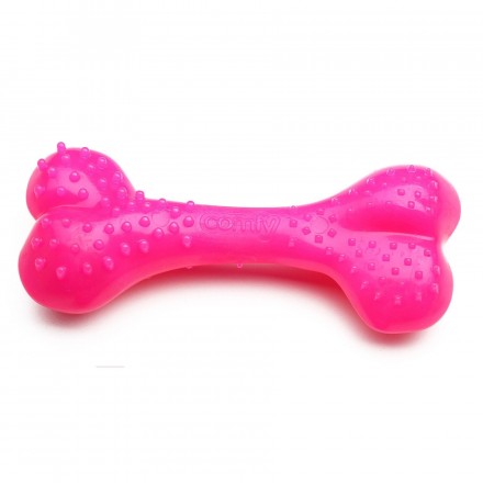 Comfy Mint Dental Bone игрушка для собак кость с выступами розовая 8,5 см