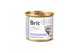 Brit GF VetDiet Gastrointestinal при захворюваннях шлунково-кишкового тракту з лососем та горохом 200 г