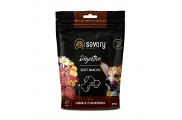 Savory Dog Digestion Soft Snack з ягням і ромашкою для собак 200г