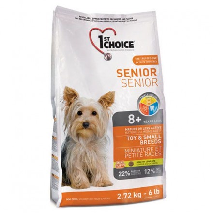 1st Choice Senior Toy & Small Breeds сухий корм для собак похилого віку  малих та міні порід 2,72 кг