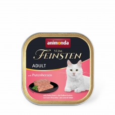 Animonda Vom Feinsten Adult with Turkey hearts вологий корм з індичачими серцями для котів 100 г