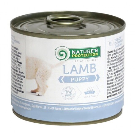 Nature's Protection Puppy Lamb влажный корм для щенков с ягненком 200 г*6шт.