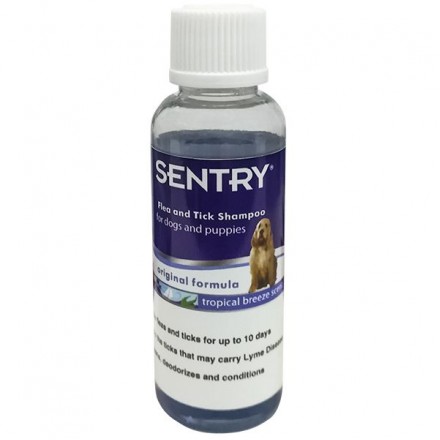 Sentry Tropical Breeze шампунь от блох и клещей для собак с ароматом тропического бриза 45 мл
