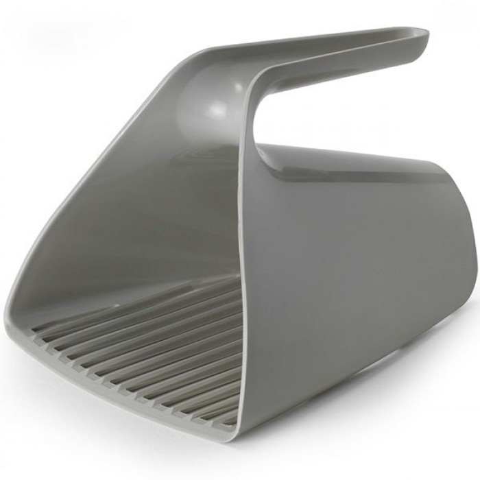 Moderna Scoop & Sift совок-ковш с крупными ячейками для уборки кошачьего туалета (серый)