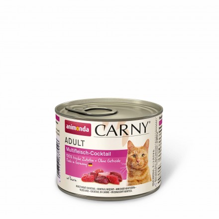 Animonda Carny Adult Multi Meat Cocktail влажный корм мультимясной коктейль для кошек 200 г