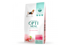 Optimeal Dog Adult Medium сухой корм для собак средних пород с индейкой 12 кг