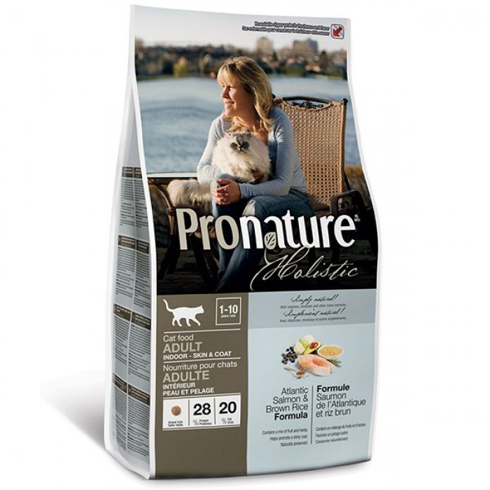 Pronature Holistic Cat Atlantic Salmon & Brown Rice сухой корм с лососем и рисом 2,72 кг
