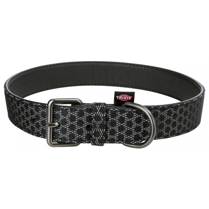 Trixie Night Reflect ошейник для собак крупных и гигантских пород (чёрная) L–XL 47–58см/30мм
